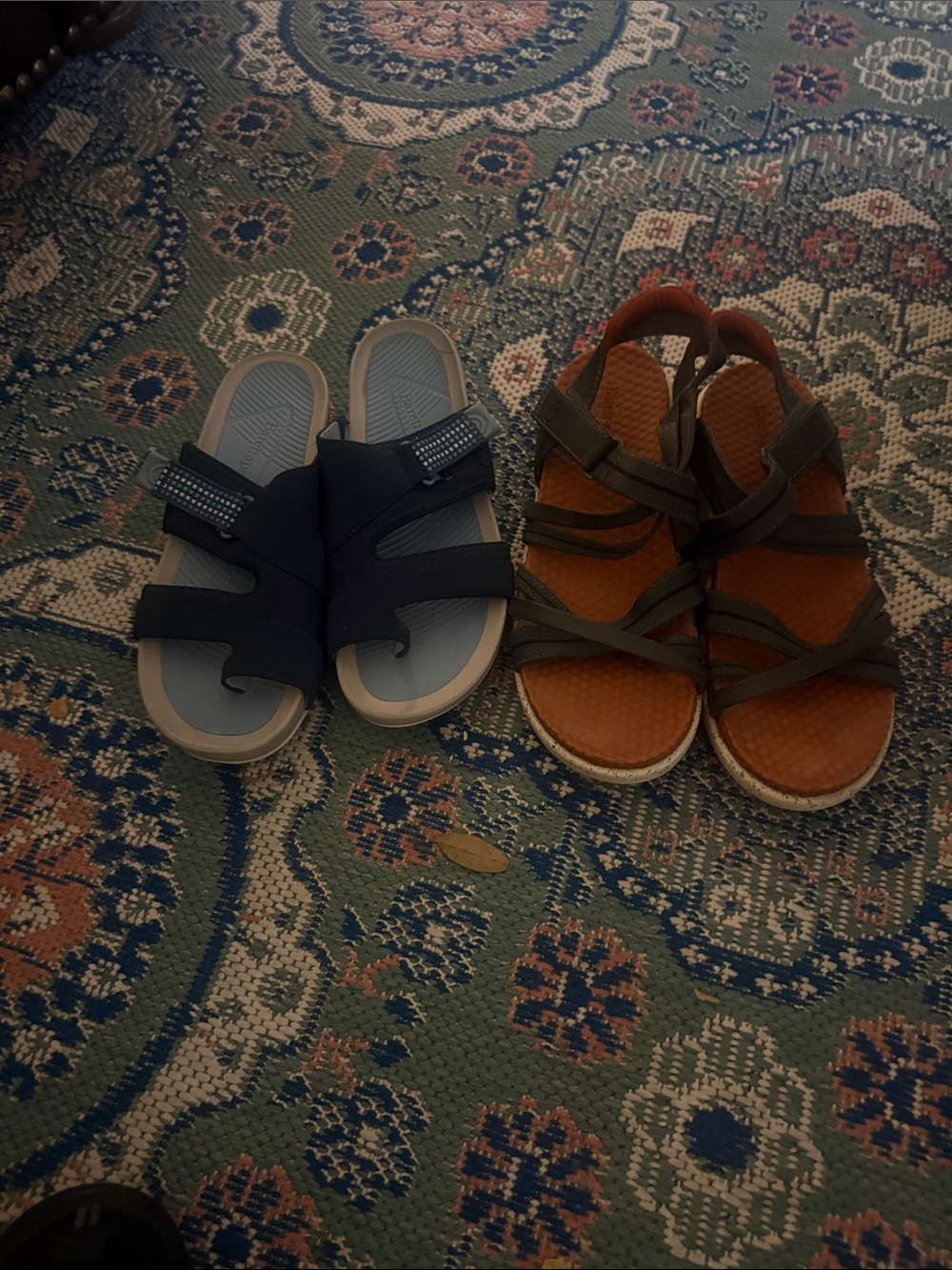 Baretraps Gracee Rebound Strappy Sandals Charcoal Grey Women's Size 8